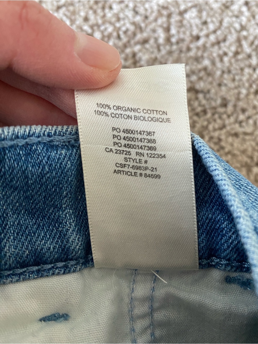 Wilfred Free Detour High Waisted Jeans Size 8 - Picture 12 of 15